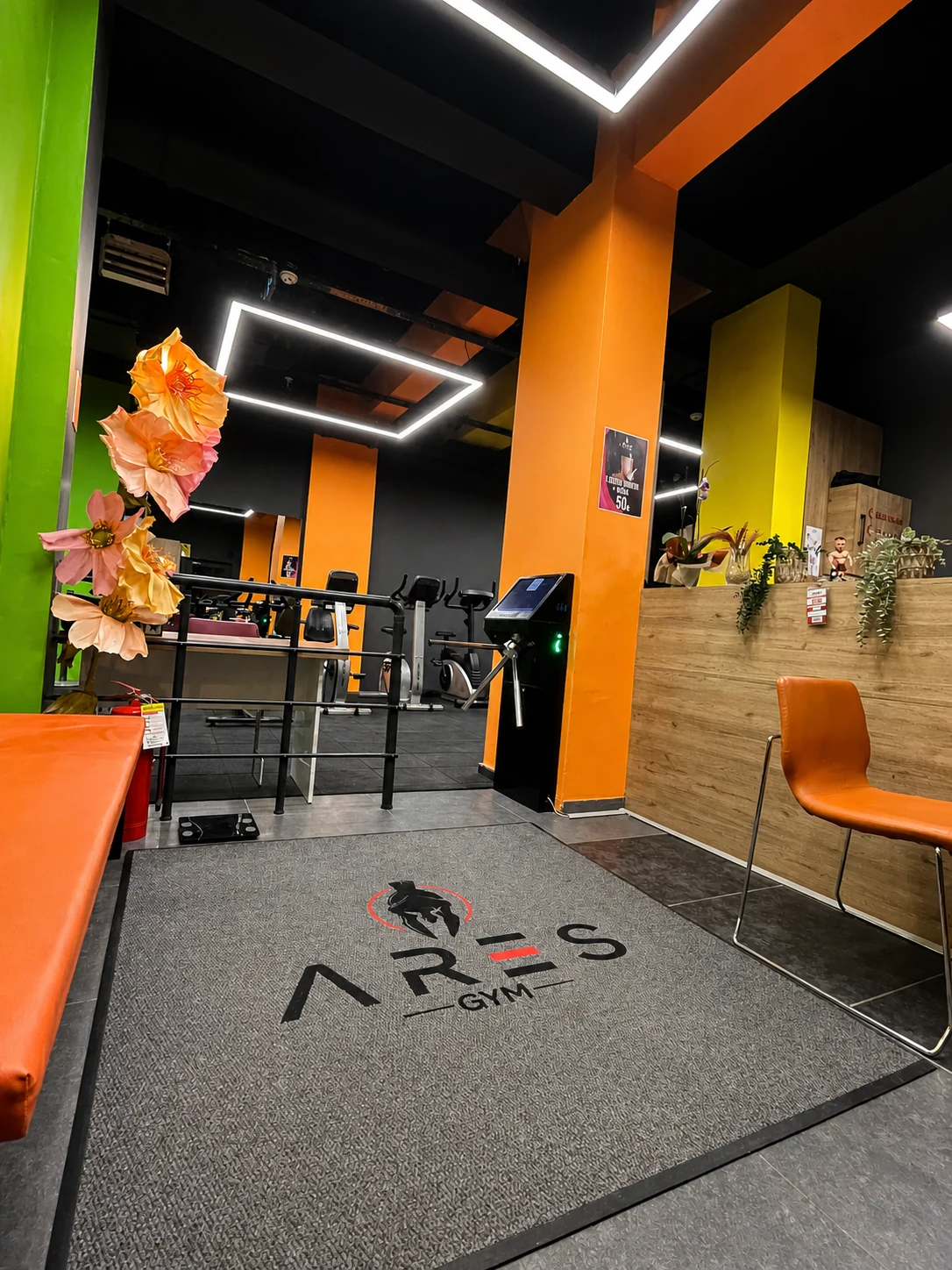 Ares Gym karşılama alanı